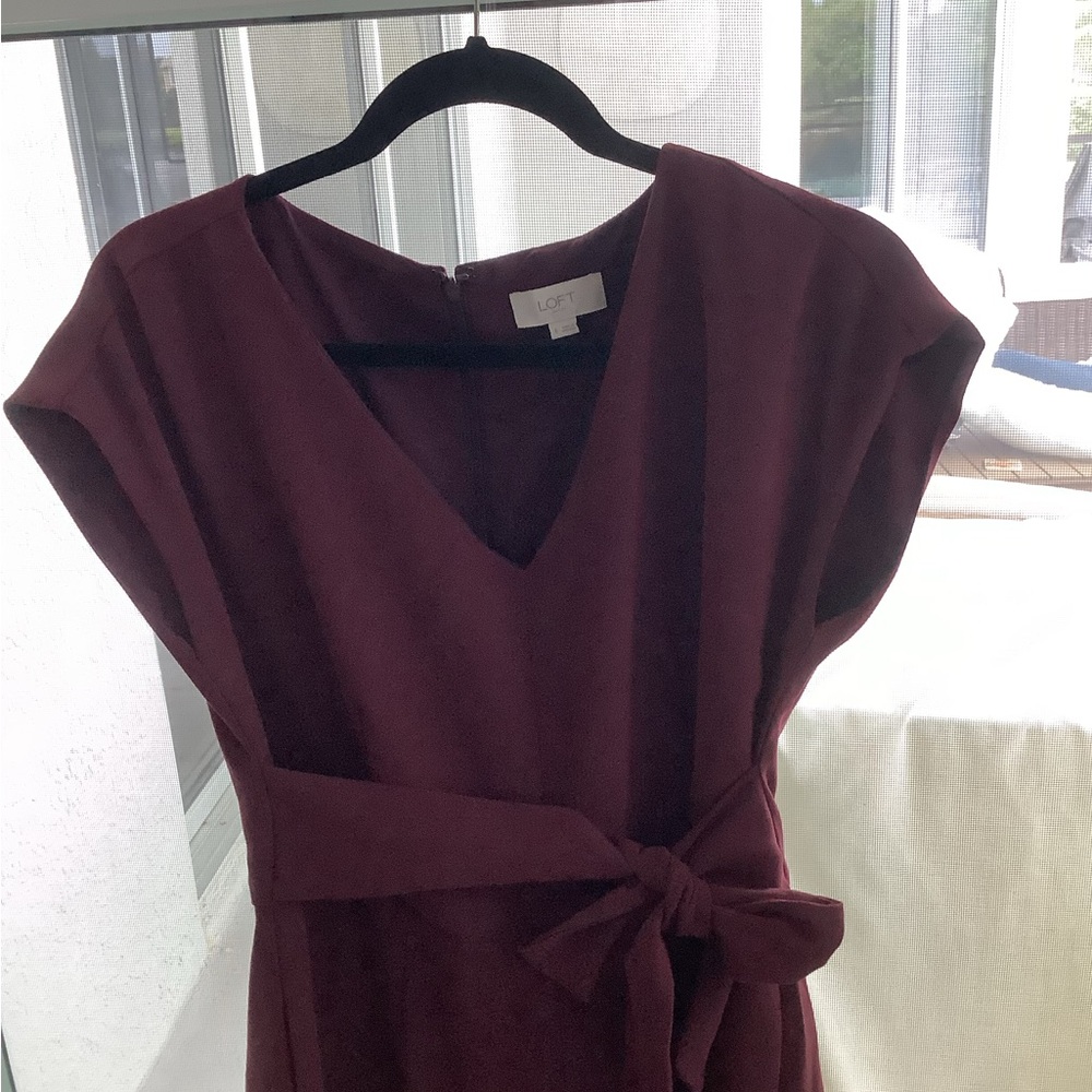 Elegant Burgundy Jumpsuit by Loft